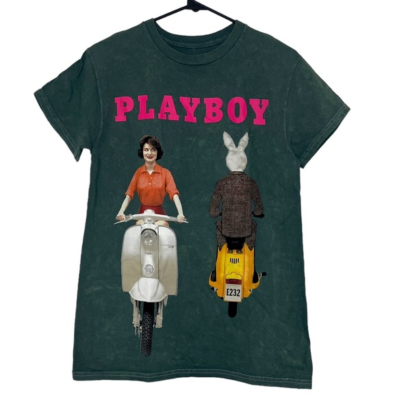 PLAYBOY Other - Playboy Retro Scooter Tee - Green